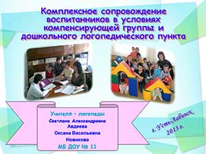 Презентация Комплексное сопровождение воспитанников в условиях компенсирующей группы и логопедического пункта