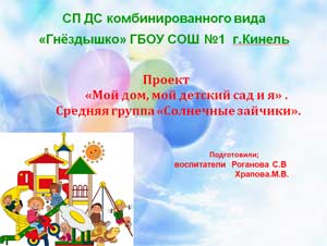 Презентация СП ДС комбинированного вида «Гнёздышко» ГБОУ СОШ №1 г.Кинель
